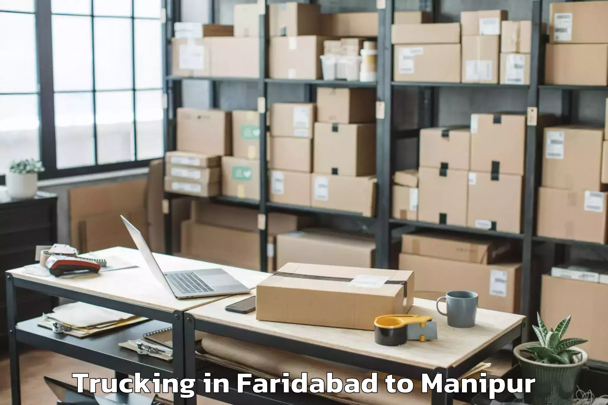 Faridabad to Moirang Trucking Booking